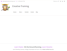 Tablet Screenshot of creative-training.com